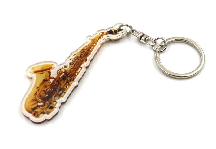 Acrylic saxophone keychain ACI-8034