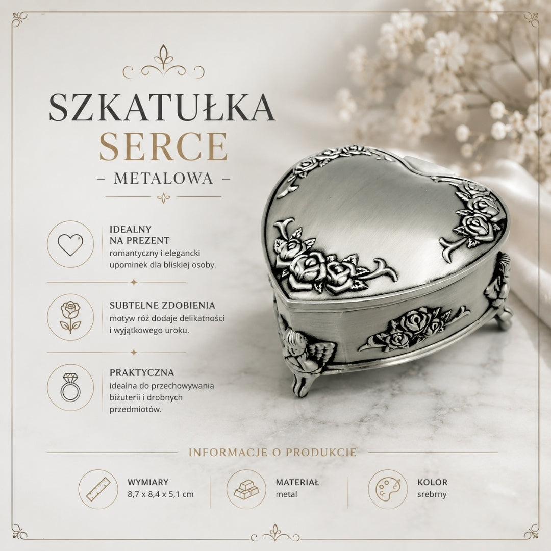 Heart-Shaped Metal Box – 2099