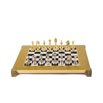 Exclusive brass chess set 28x28cm - Staunton - S32BLA