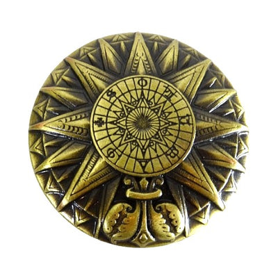 Brass solar compass - Renaissance replica - H40