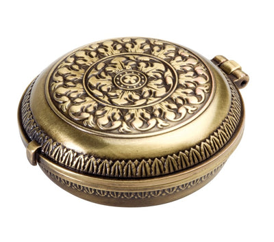 Brass Urania Propitia compass with sundial - premium - H45
