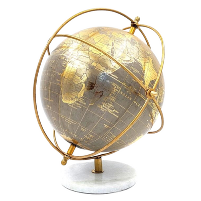 Decorative Globe on a Stone Base GLB-127