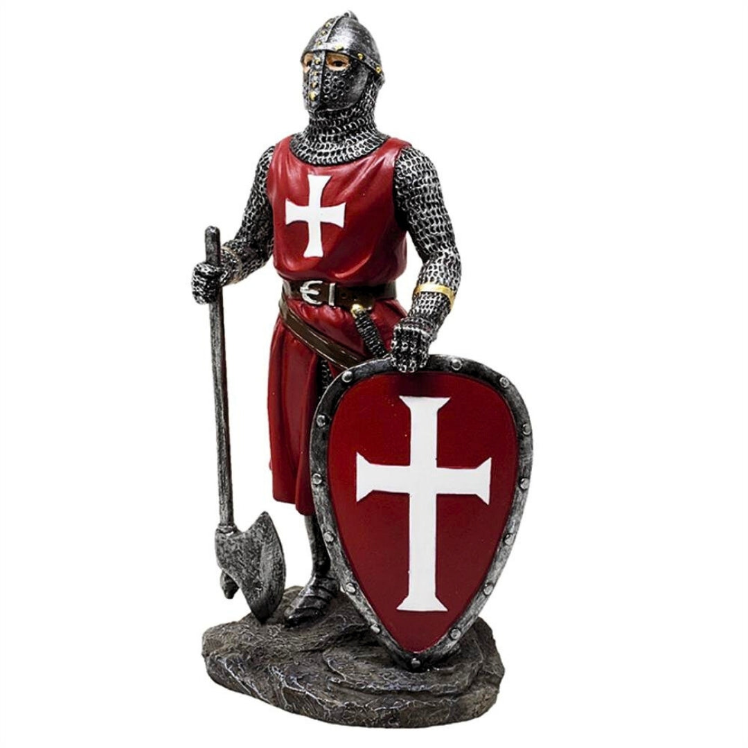 Crusader Knight Figurine 18,5 cm – Polyresin – MC-23133