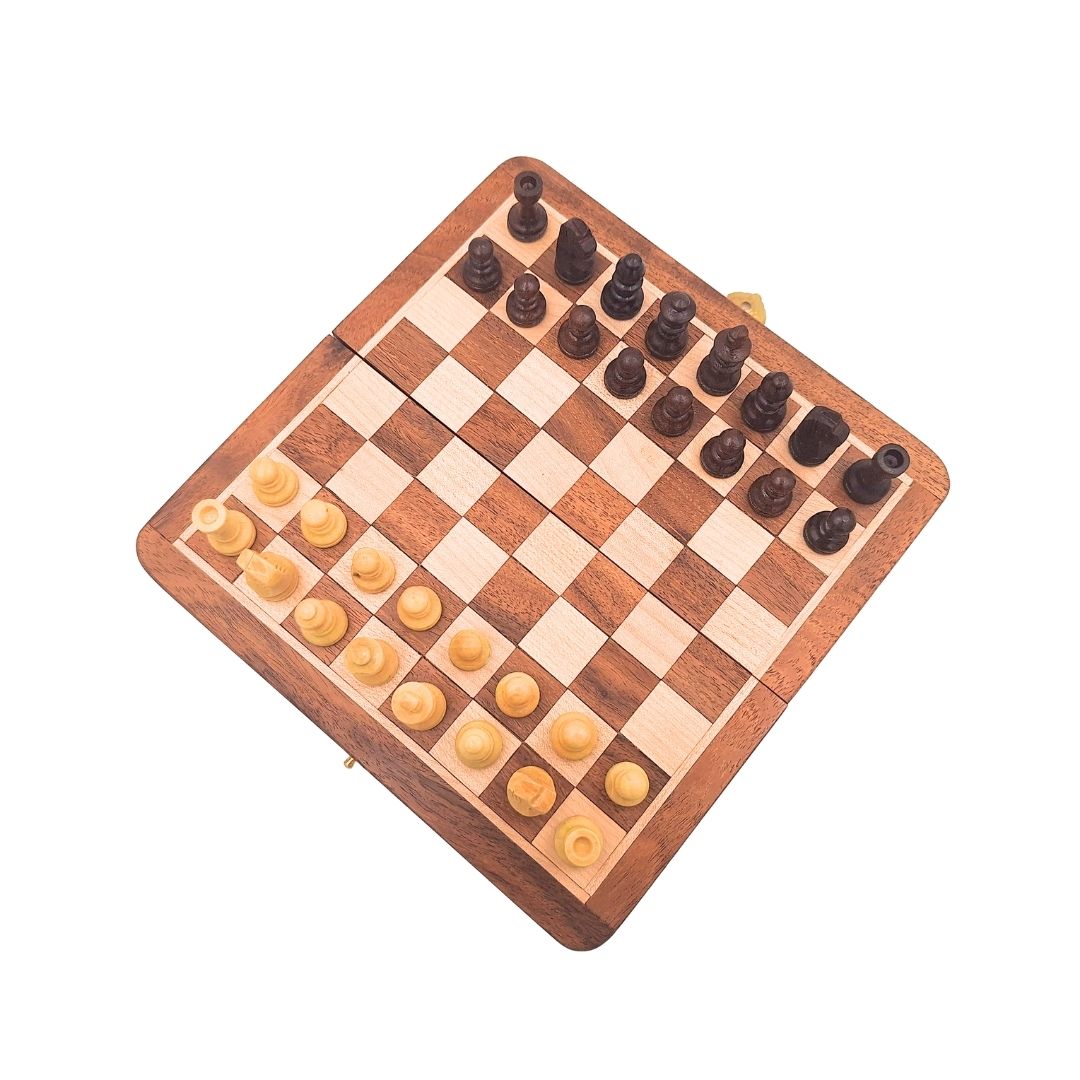 Wooden Magnetic Chess Set - Strategy Game - G201Z