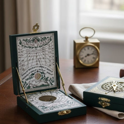 Kepler diptych sundial with compass - replica – H04