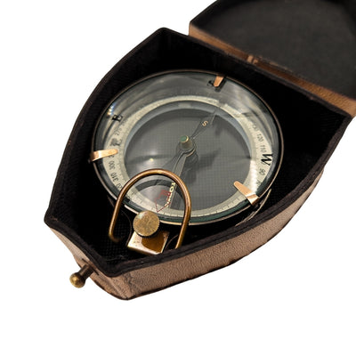 Magnetic Compass - Map Reader in Leather Case – Retro Gadget - NC2929
