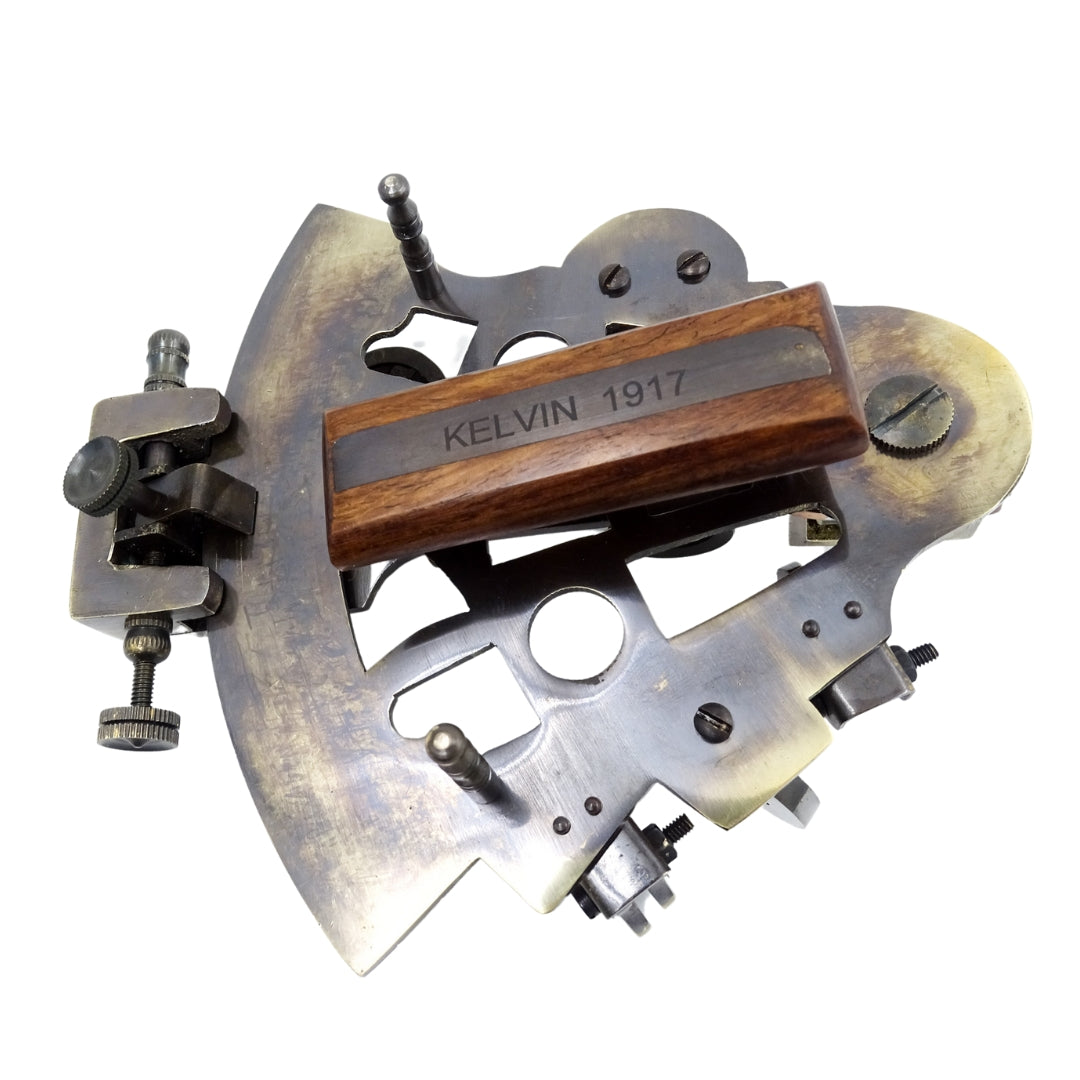 Brass Sextant in a Leather Box - NC1514B