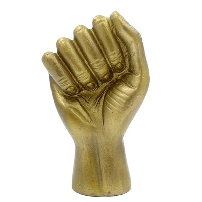 Clenched fist decorative aluminum figurine 18cm - 20755-18