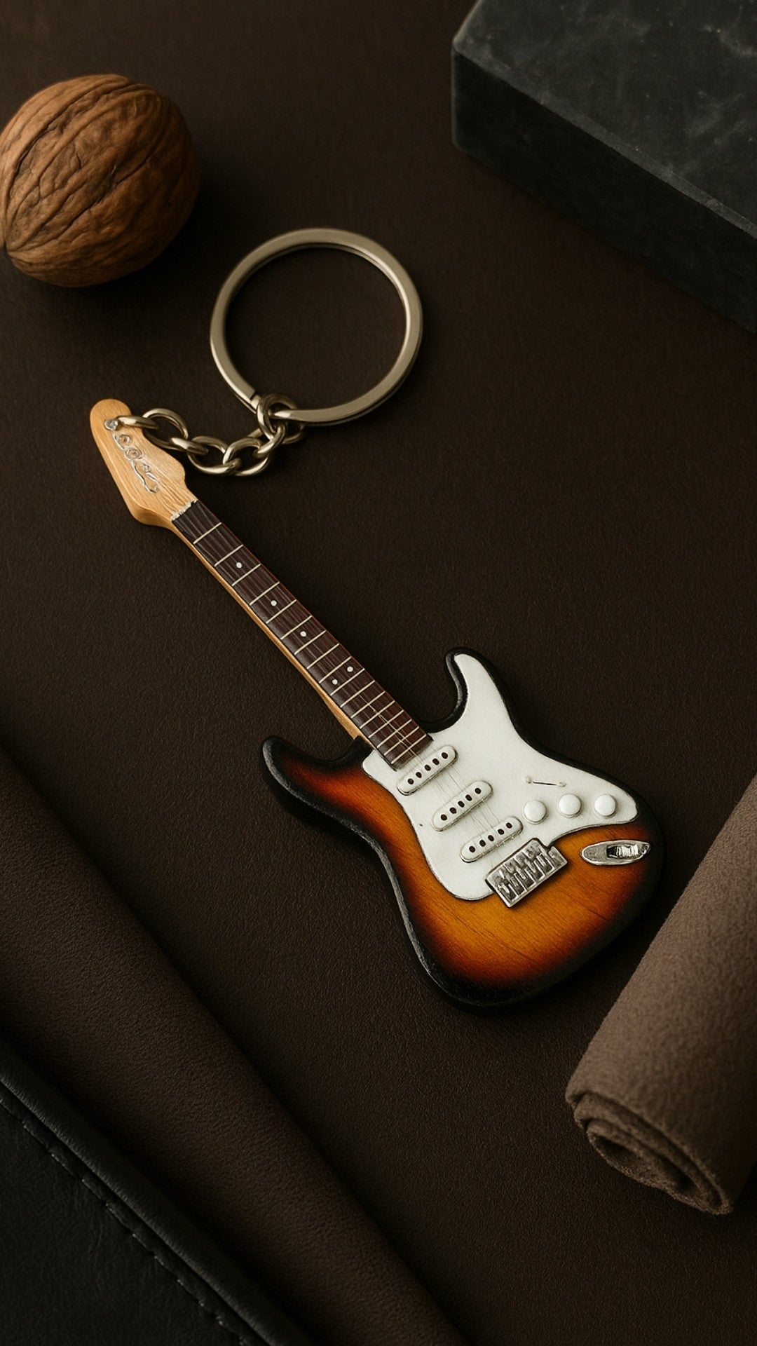 Keyring - J. Hendrix guitar - mahogany - EGK-0320