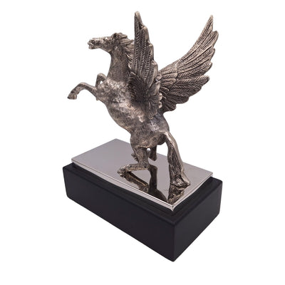 Pegasus - Decorative Aluminum Figurine on a Steel and Wooden Base - NI9935