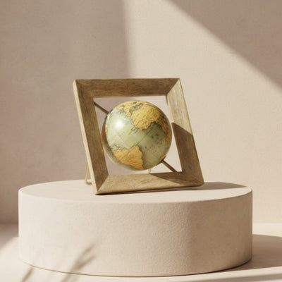 Decorative Globe in a Wooden Frame GLB-40
