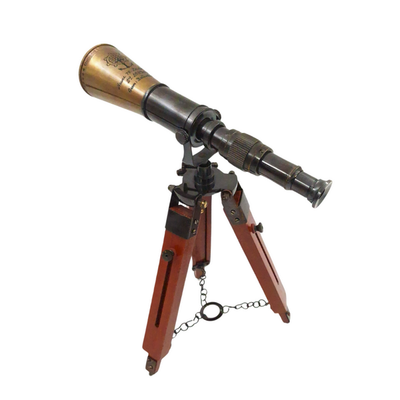 Brass Telescope on Tripod - TEL023H