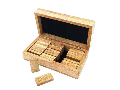 Wooden Dominoes in a Mango Wood Box
 - BR157