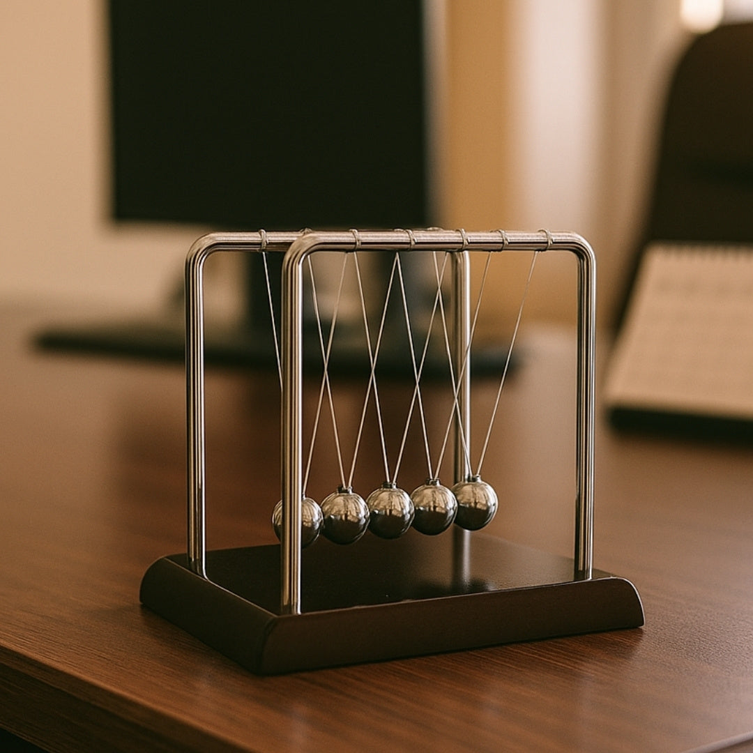 Newton's Cradle - Wood Metal - YG002BW