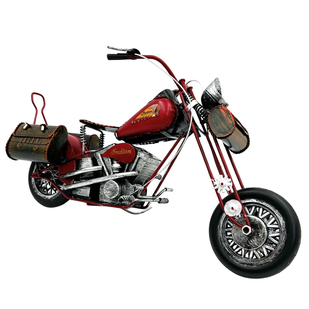 Large Metal Model Classic Motorcycle - 040SMT