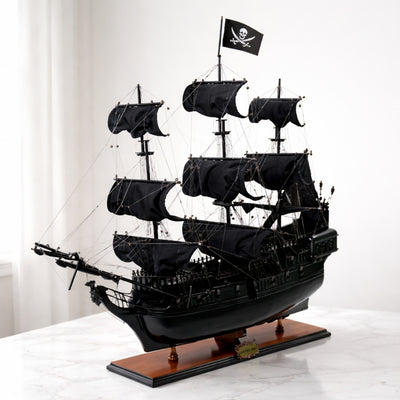 Black Pearl pirate ship model - Length 89cm - BP80R