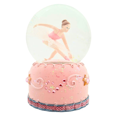 Music Box with Dancing Ballerina in a Glass Globe 12cm - MG-19016