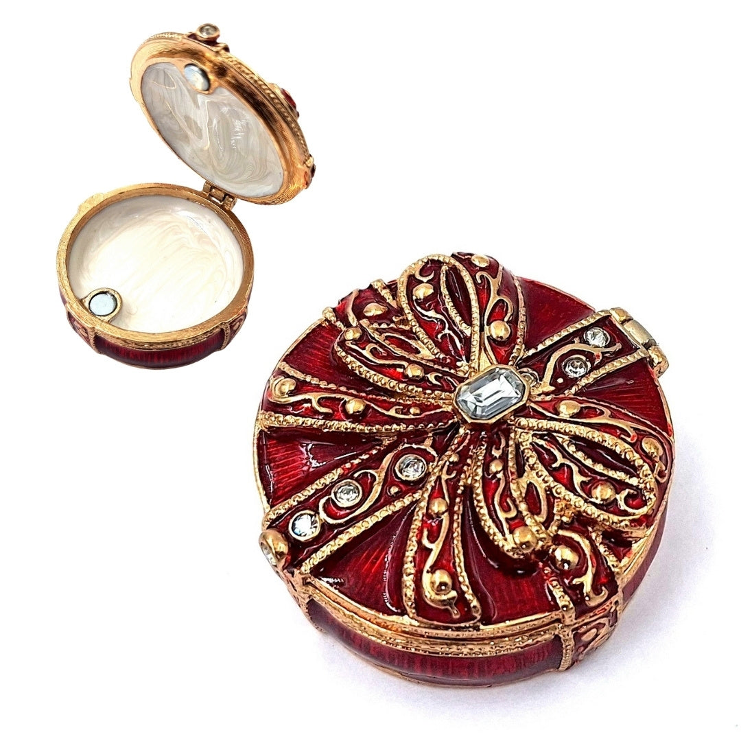 Exclusive Metal Gift Box with Crystals - B0118-08