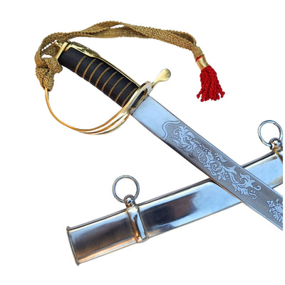 Replica of the 1917 “Radziwiłłówka” Cavalry Sabre with the Inscription “Honor and Homeland” – Personalized Engraving, Elegant Gift, Unhardened Steel, 91 cm Long