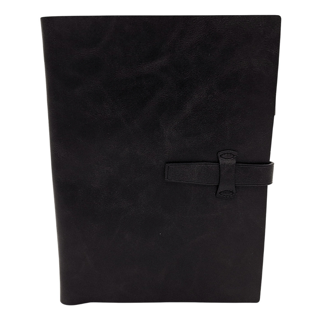 Elegant A5 Vintage Retro Leather Notebook with Closure – Diary Journal – EE4