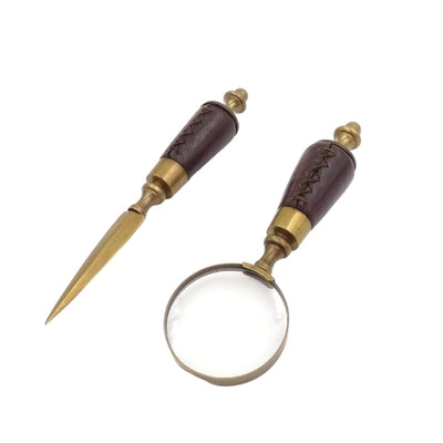 Desk Set Magnifying Glass and Paper Knife MIS-0742