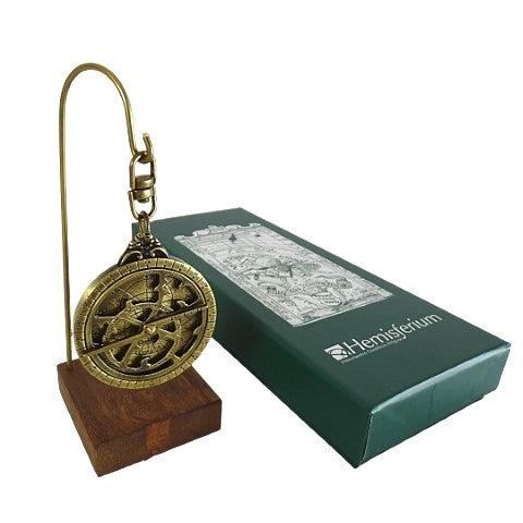 Astrolabe - miniature H81 on a wooden base