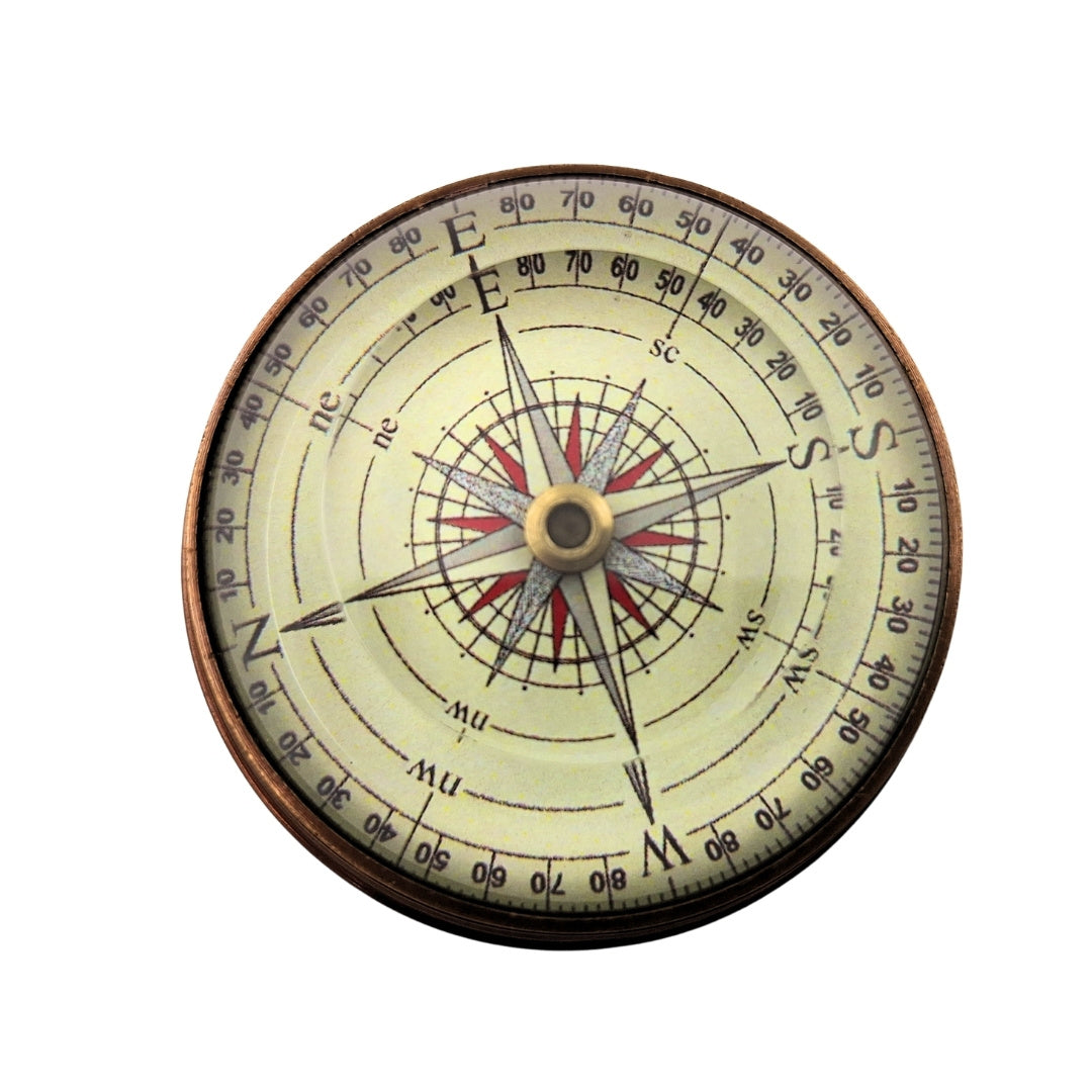 Lensatic Compass - Brass and Glass - NC2119