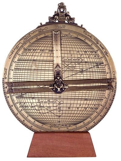 Large brass Rojas astrolabe – diameter 20 cm – reproduction – H34