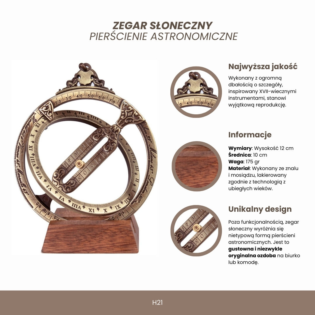 Sundial - Astronomical Rings H21