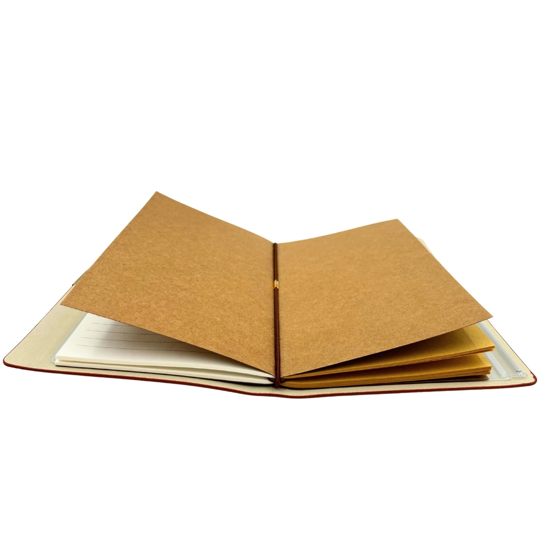 Leather Traveler's Notebook Organizer Business Card Holder Case – EE7