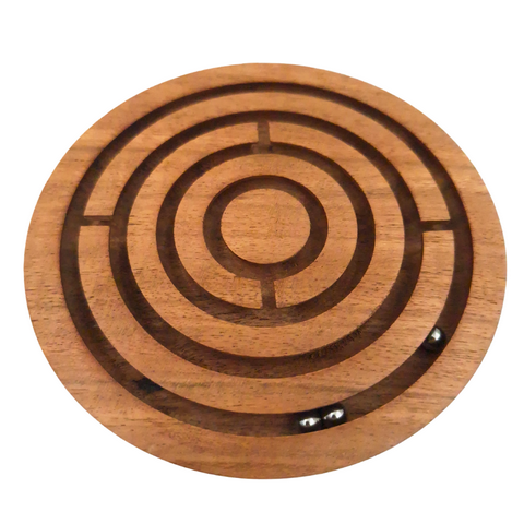 Wooden Logic and Dexterity Game, Balls in a Maze - DNU-005