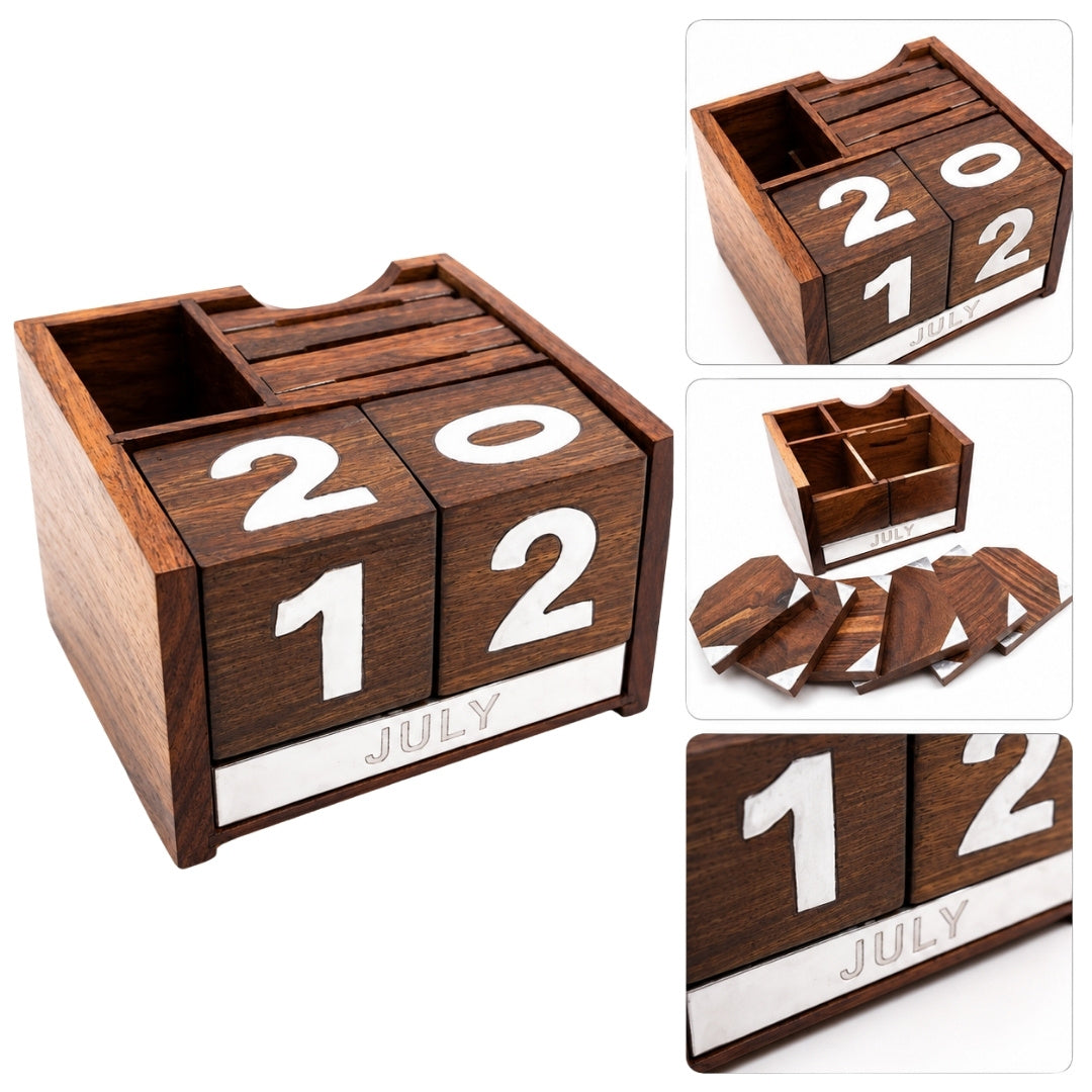 Wooden Perpetual Calendar - CAL-1894