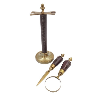 Desk Set Magnifying Glass and Paper Knife MIS-0742