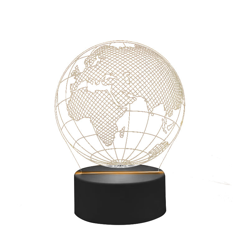 LED Lamp - Globe - 7 Different Colors - USB - P108
