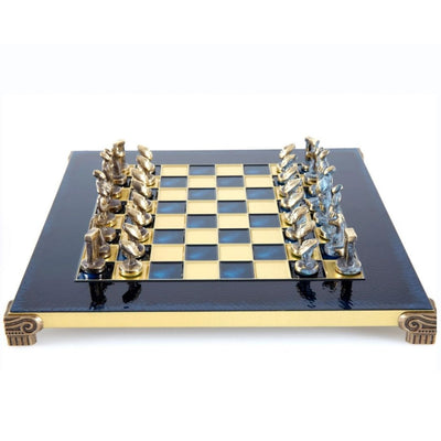 Luxury Cycladic Metal Chess Set 28x28cm - S22B