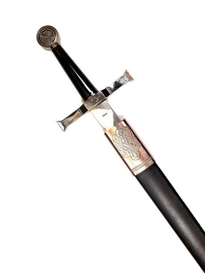 Steel Knight's Sword 84 cm in Scabbard - Replica - SW-114