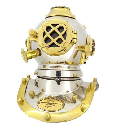 Brass US Navy Mark IV diver's helmet – nautical decoration - DH93