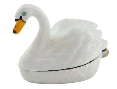 Unique Metal Gift Box – Swan - B0736-02