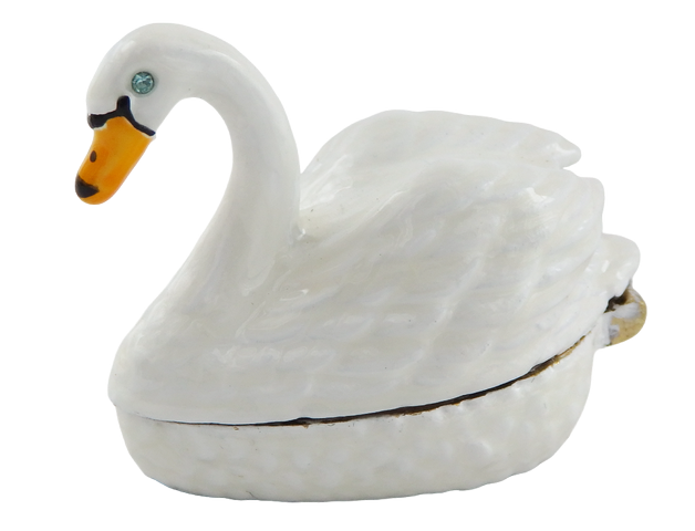 Unique Metal Gift Box – Swan - B0736-02