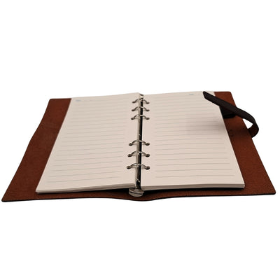 Elegant A6 Retro Vintage Leather Notebook with Closure – Diary – EE3