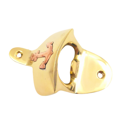 Screw-Mounted Brass Bottle Opener – 70481