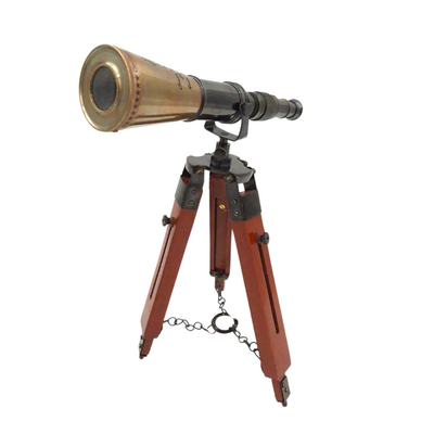 Brass Telescope on Tripod - TEL023H