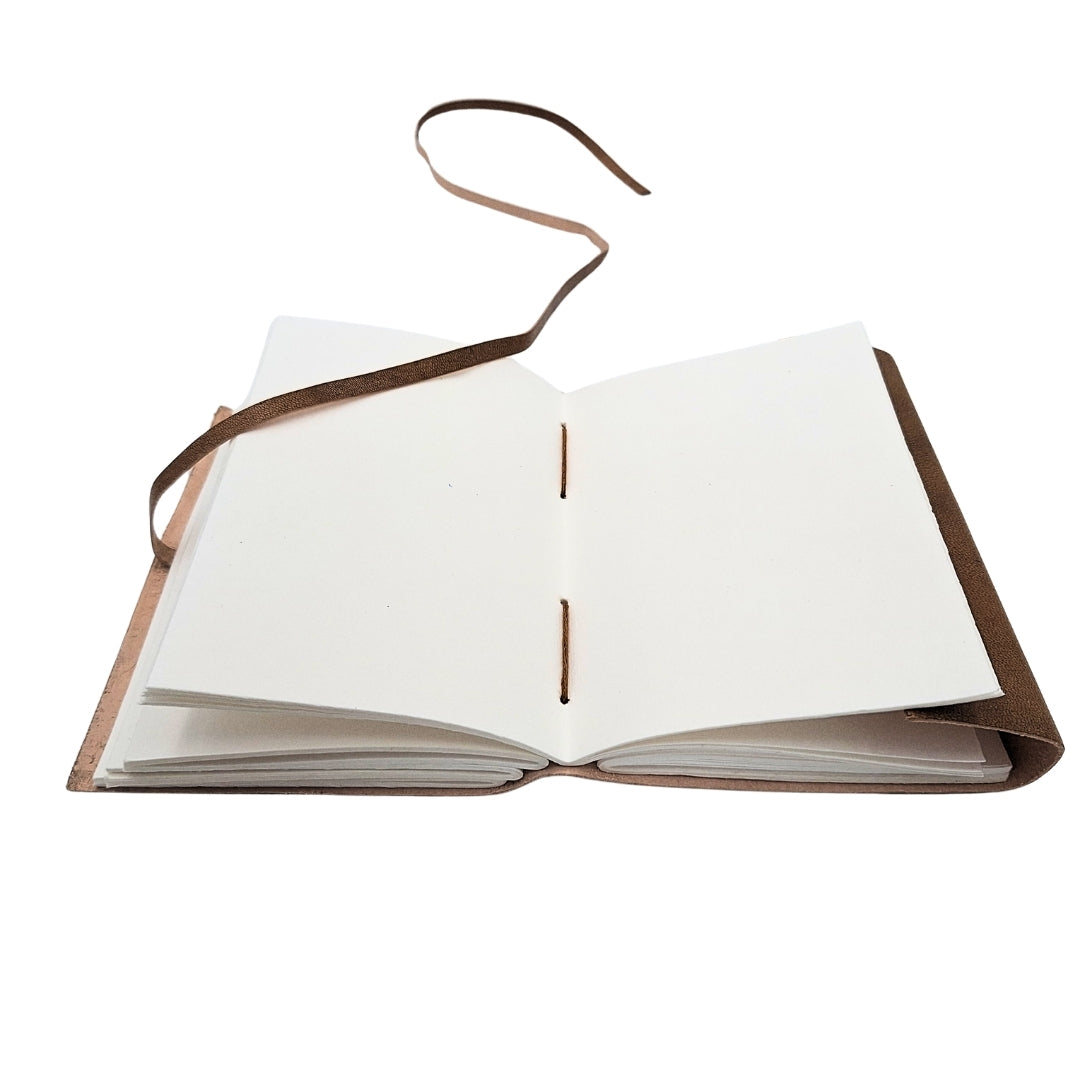 Retro Leather Notebook with Inscription 200 Pages - AH04
