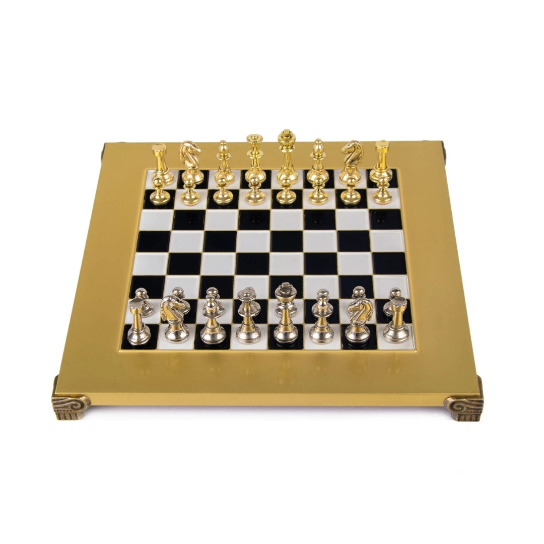 Exclusive brass chess set 28x28cm - Staunton - S32BLA