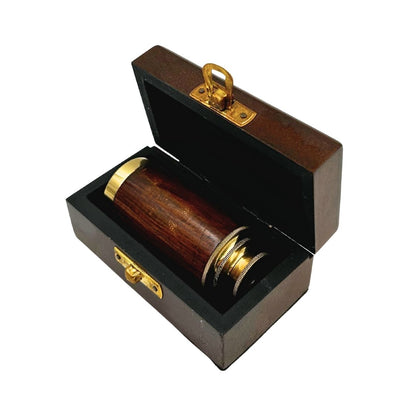 Brass Spyglass in a Wooden Box – HT06