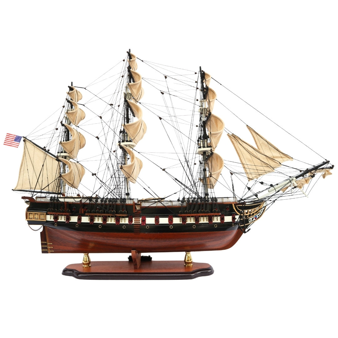 Exclusive Large 100cm USS Constitution sailing ship model with the option of personalization by engraving