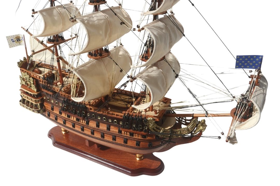 Luxury 65cm Soleil Royal sailing ship model - SOL6, with the option of personalization by engraving