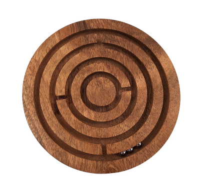 Wooden Logic and Dexterity Game, Balls in a Maze - DNU-005