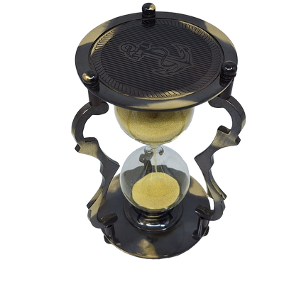 Elegant Decorative Brass Hourglass 5 min - NC2677