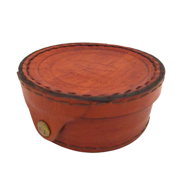 Brass Compass and Sundial in a Leather Case - SUN023F